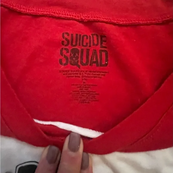 Daddy's Lil Monster Raglan Top - Red & White - Picture 2 of 2